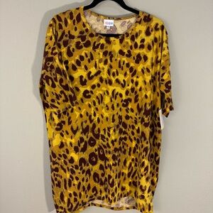 Lularoe rare print LEOPARD Irma top